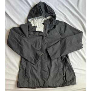 The North Face Gray Packable Hooded Rain Jacket Women's Size Small
